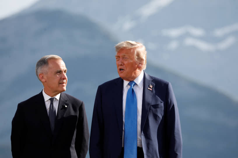 Премьер-министр Канады Марк Карни и президент США Дональд Трамп