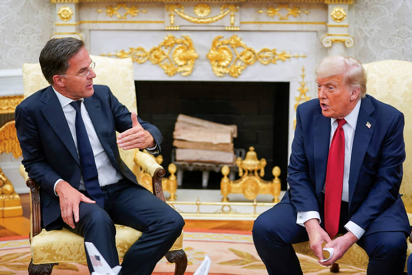 Марк Рютте и Дональд Трамп