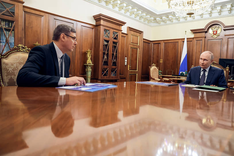Александр Авдеев и Владимир Путин