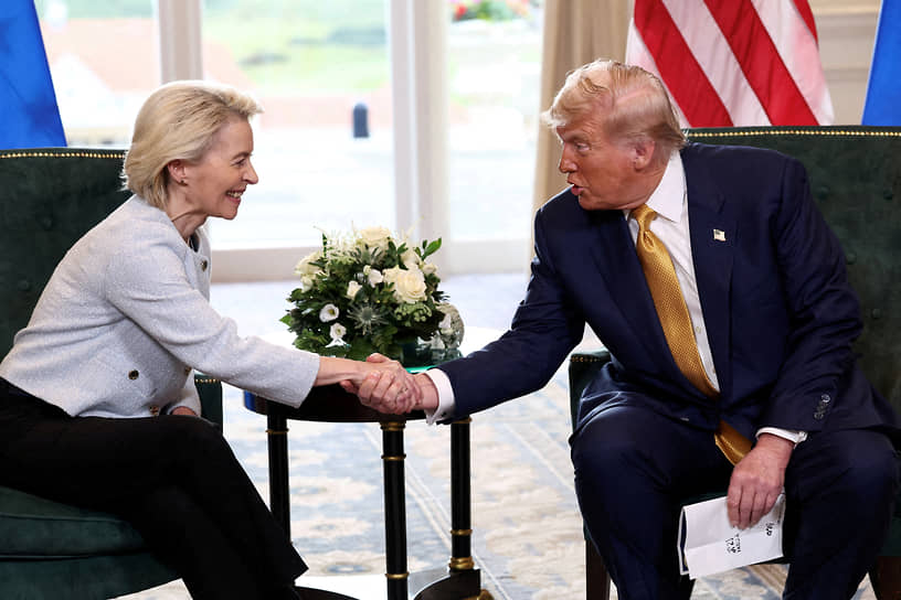 Урсула фон дер Ляйен и Дональд Трамп
