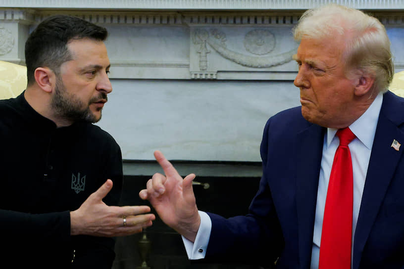 Владимир Зеленский и Дональд Трамп в феврале 2025 года