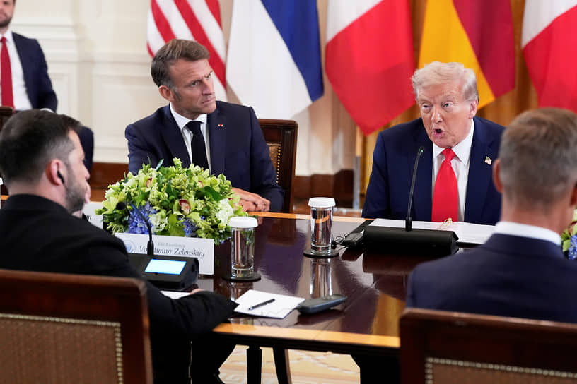Эмманюэль Макрон и Дональд Трамп