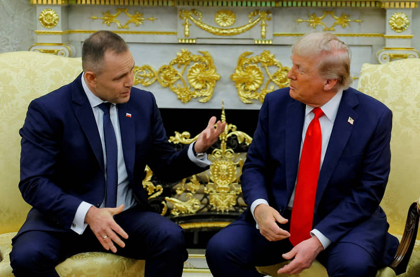 Кароль Навроцкий и Дональд Трамп