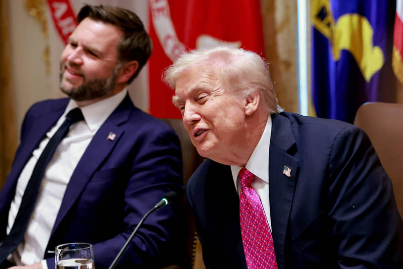 Вице-президент США Джей Ди Вэнс и президент Дональд Трамп