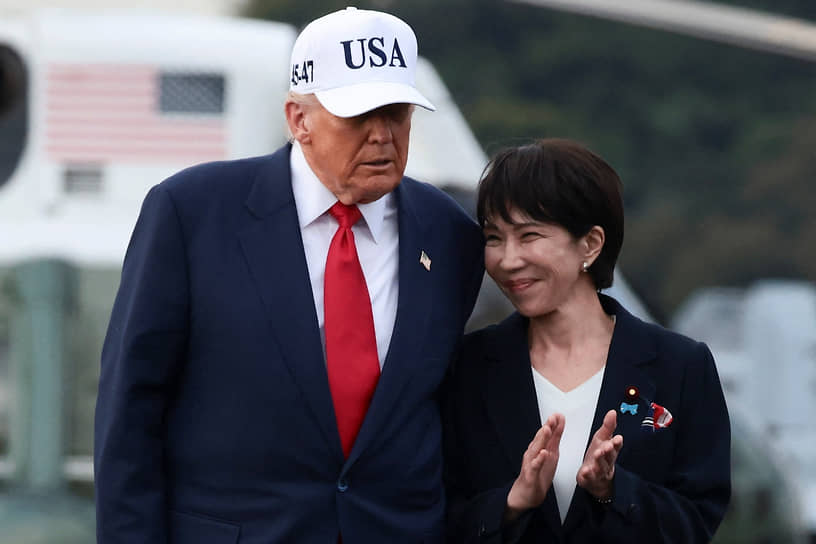 Президент США Дональд Трамп и премьер-министр Японии Санаэ Такаити