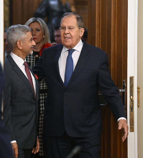 Субраманьям Джайшанкар и Сергей Лавров