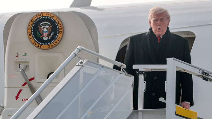 Трамп прилетел на форум в Швейцарию