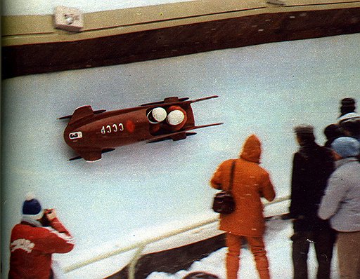 1984. Советская сборная по бобслею на Олимпиаде в Сараево