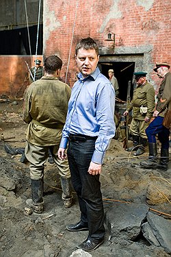 Алексей Пивоваров на съемках 