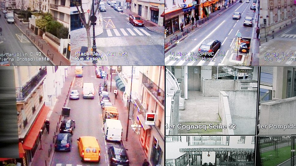 Такую картинку получают полицейские Парижа со столичных камер наблюдения 