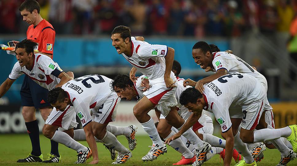 Одно из главных открытий чемпионата — сборная Коста-Рики — только что вынесла стойких греков