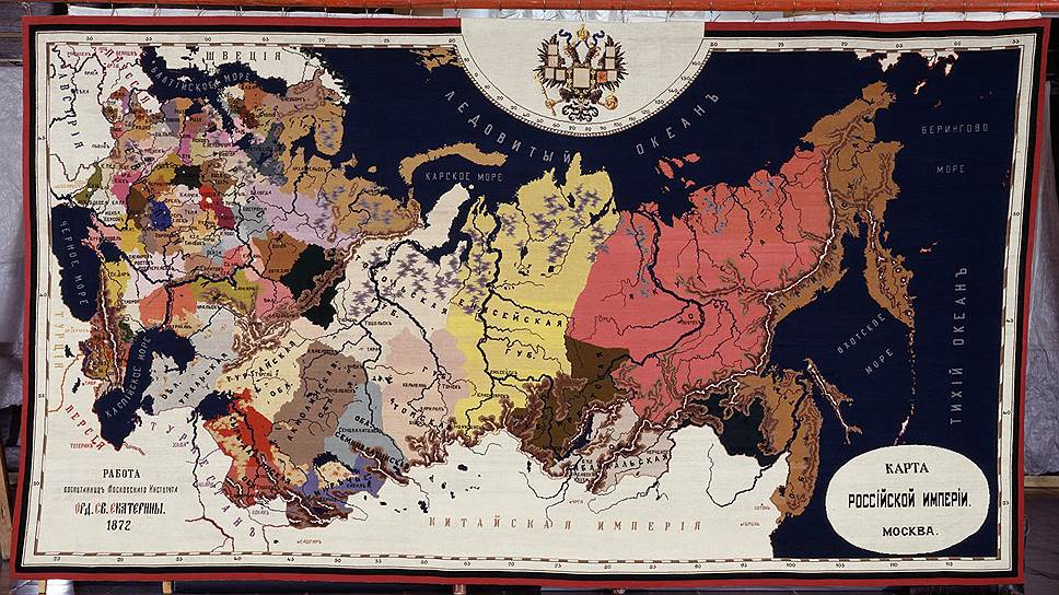 &quot;Карта Российской империи&quot;. Московское училище ордена Святой Екатерины, 1872 год 
