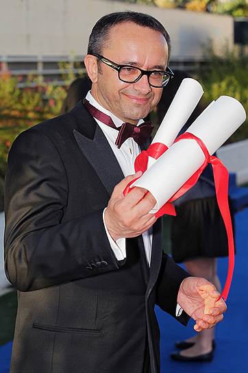 Андрей Звягинцев во время вручения награды на Каннском фестивале