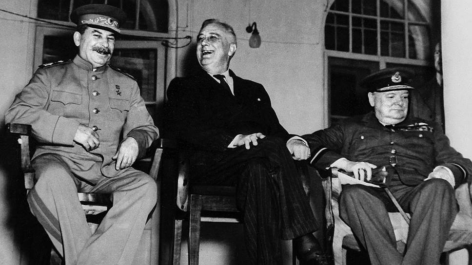 Неизвестное фото исторической встречи в Тегеране, 1943 год 
