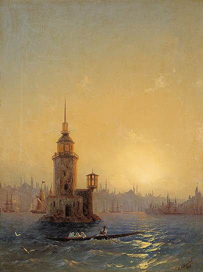 &quot;Вид Леандровой башни в Константинополе&quot;. 1848 
