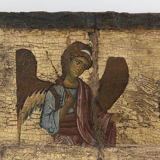 Фрагмент иконы &quot;Великомученик Георгий со сценами жития&quot;. XIII век