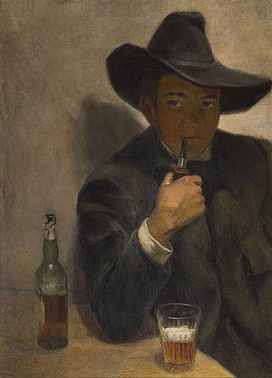 Диего Ривера. «Автопортрет в шляпе». 1907