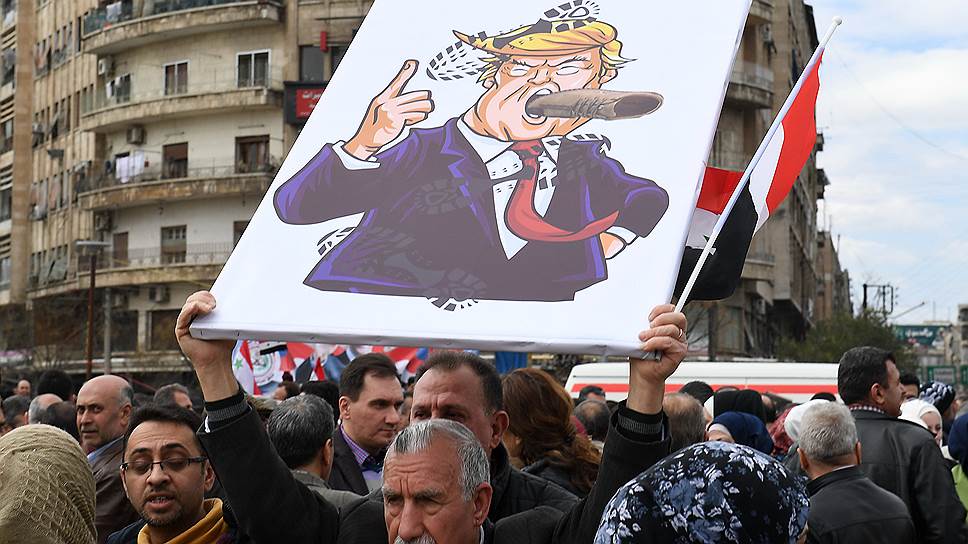 В Сирии, где считают Голанские высоты своими, ответили демонстрациями протеста