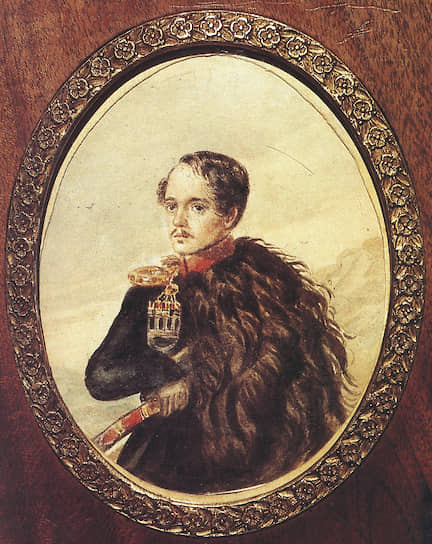 Михаил Лермонтов. Автопортрет. Акварель. 1837 год