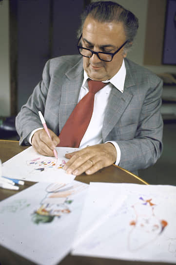 Феллини начинал как карикатурист, но рисовал всю жизнь