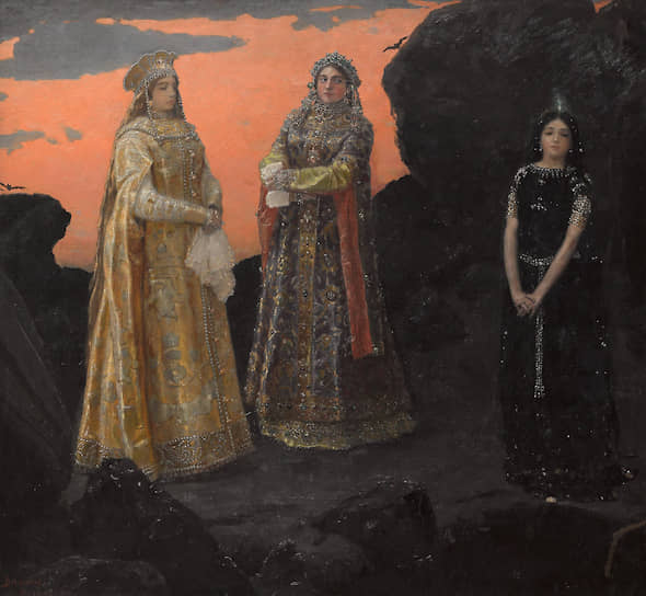Виктор Васнецов. «Три царевны подземного царства». 1879 года

