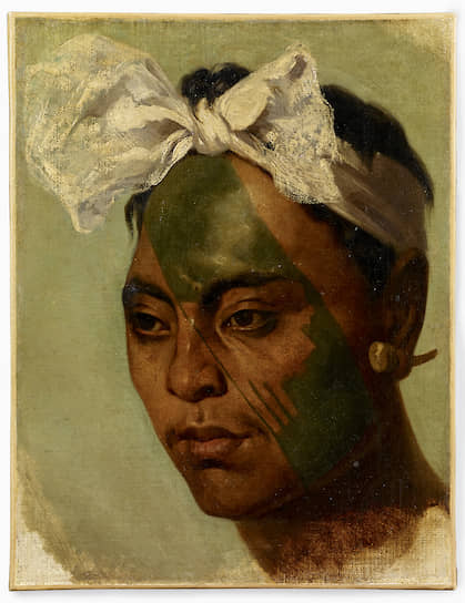 Татуированный житель Маркизских островов, Океания. XIX век