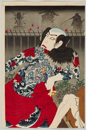 Японские актеры в XIX веке наносили тату на кожу как на холст — для дополнительной выразительности