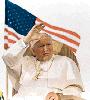 Pope And US Flag
