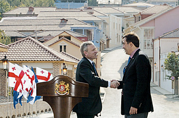 Пожать руку генсеку НАТО — это уже праздник для президента Грузии
