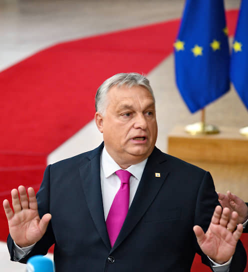 Премьер-министр Венгрии Виктор Орбан на саммите.