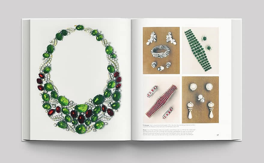 разворот книги "Van Cleef and Arpels: Treasures and Legends"