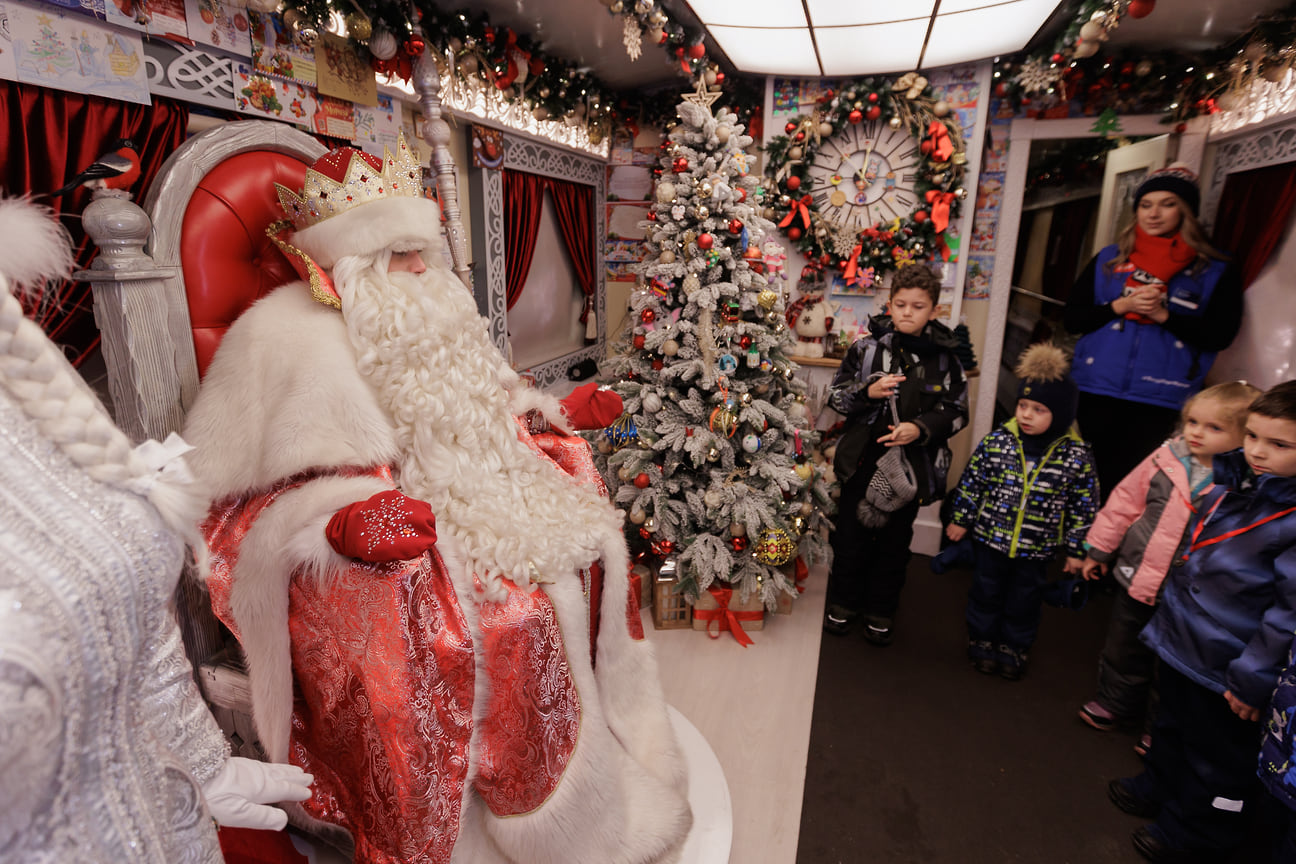 Прибытие поезда Деда Мороза в Челябинск