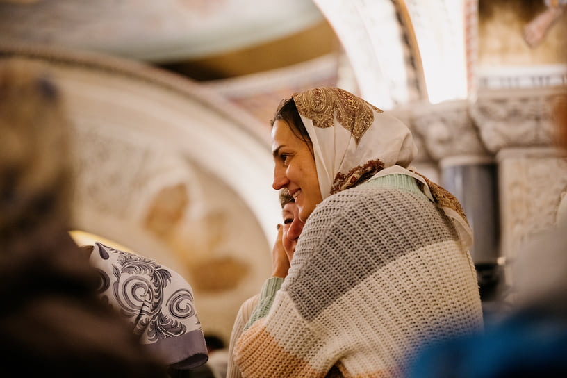 На литургии, посвященной Собору Архистратига Михаила