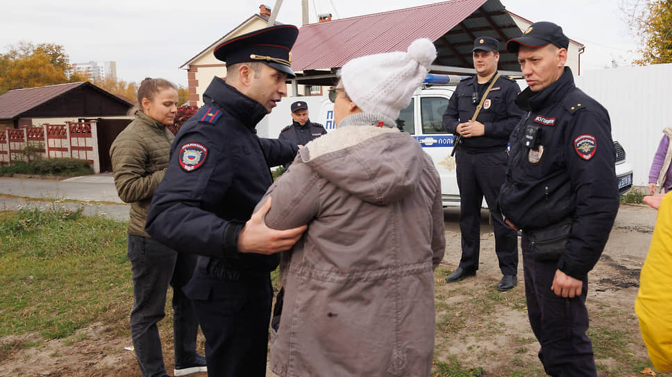 На акции протеста полиция задержала одну пенсионерку