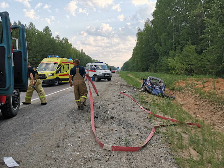 В Березовском (Свердловская область) в ДТП пострадали шесть человек

