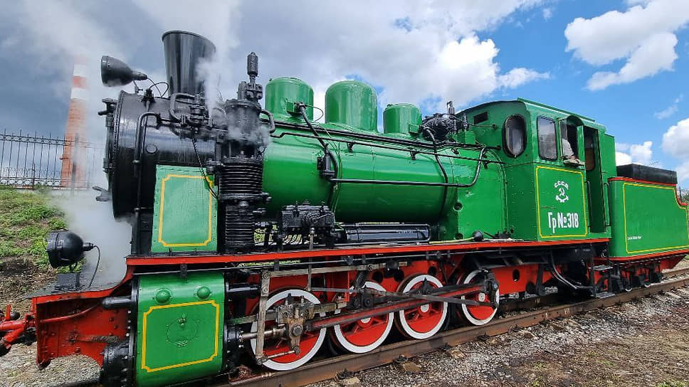 Отреставрированный специалистами Свердловской железной дороги (СвЖД) паровоз Гр-318.