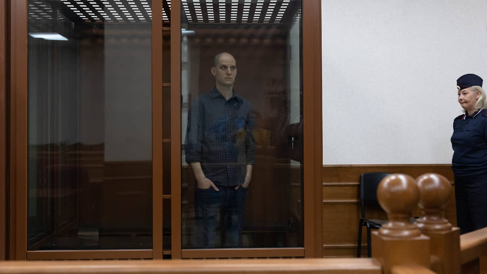 Эван Гершкович во время заседания суда