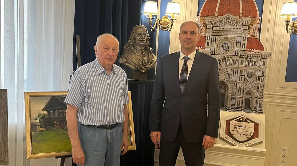 Эдуард Россель (слева) и Денис Паслер (справа)