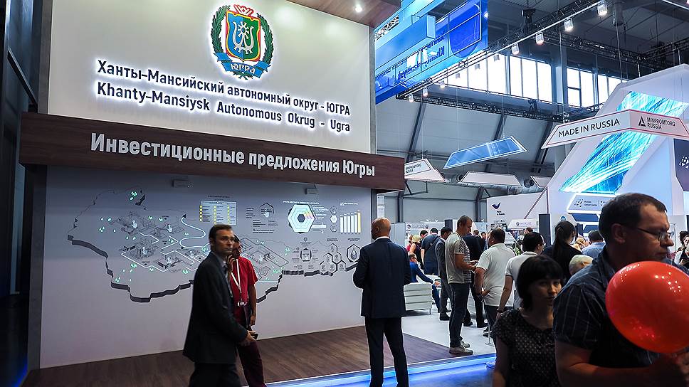 В Екатеринбурге с 9 по 12 июля прошла девятая международная промышленная выставка «Иннопром-2018». Стенд ХМАО.