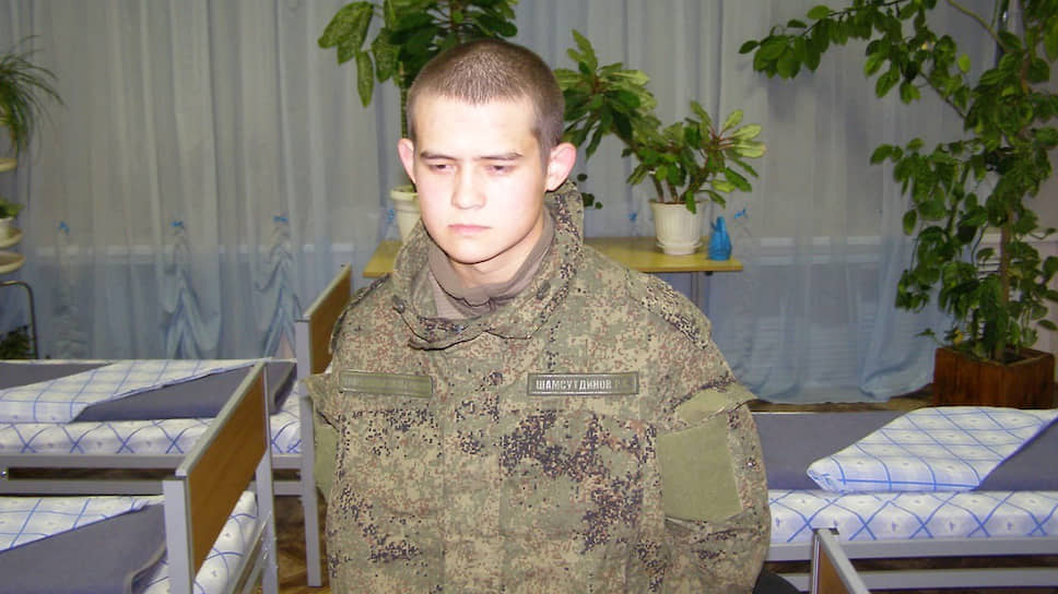 Подозреваемый в убийстве солдат, рядовой Рамиль Шамсутдинов