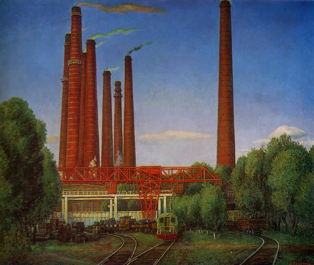 Михаил Гуменных. «Заводской двор». 1978 год