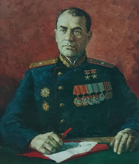 После войны интерес к ее героям не угас.
Анатолий Скопинов. «Портрет дважды Героя Социалистического Труда, директора Уралмаша Бориса Музрукова». 1978 год
