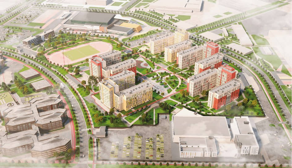 Будущий комплекс общежитий 