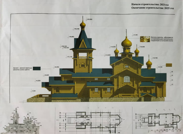 Храм будет построен из дерева и вписан в генеральный план парка «Патриот» как архитектурная доминанта