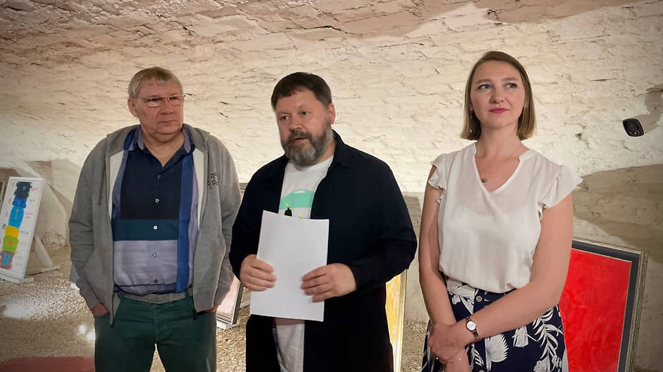 Слева направо: Павел Неганов, Владимир Селезнев, Ольга Комлева