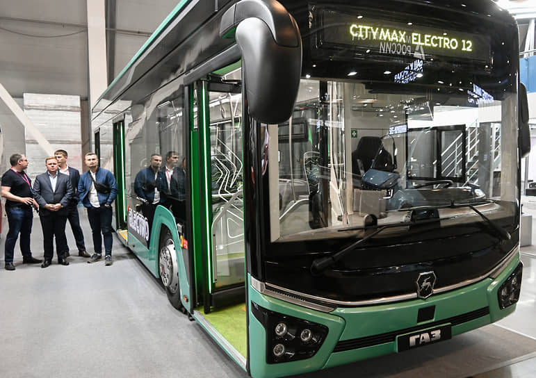 Автобус City max electro 12 на стенде &quot;Группы ГАЗ&quot;