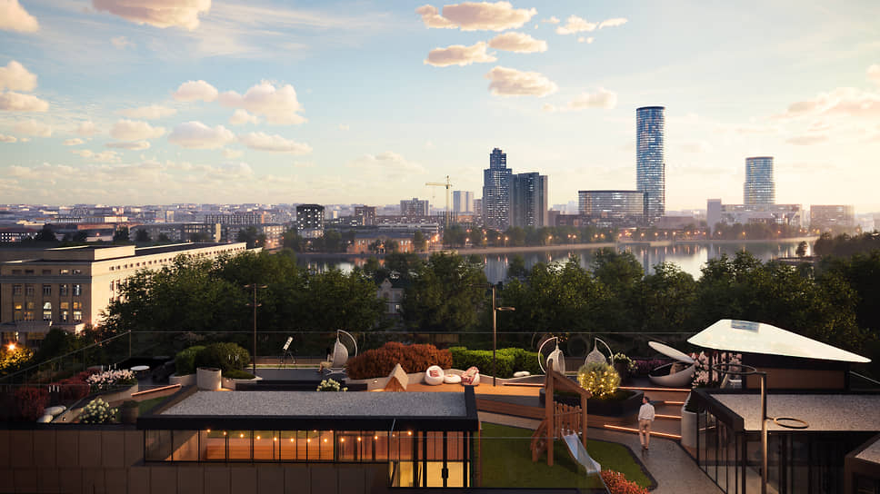 С крыши клубного дома будет открываться вид на набережную и архитектурные доминанты города 