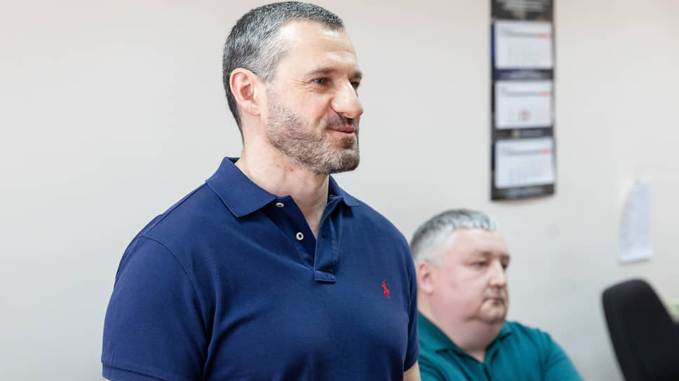 Судебное заседание по делу бизнесменов Вадима Лукача (слева) и Олега Молотилова (справа) в Чкаловском райсуде