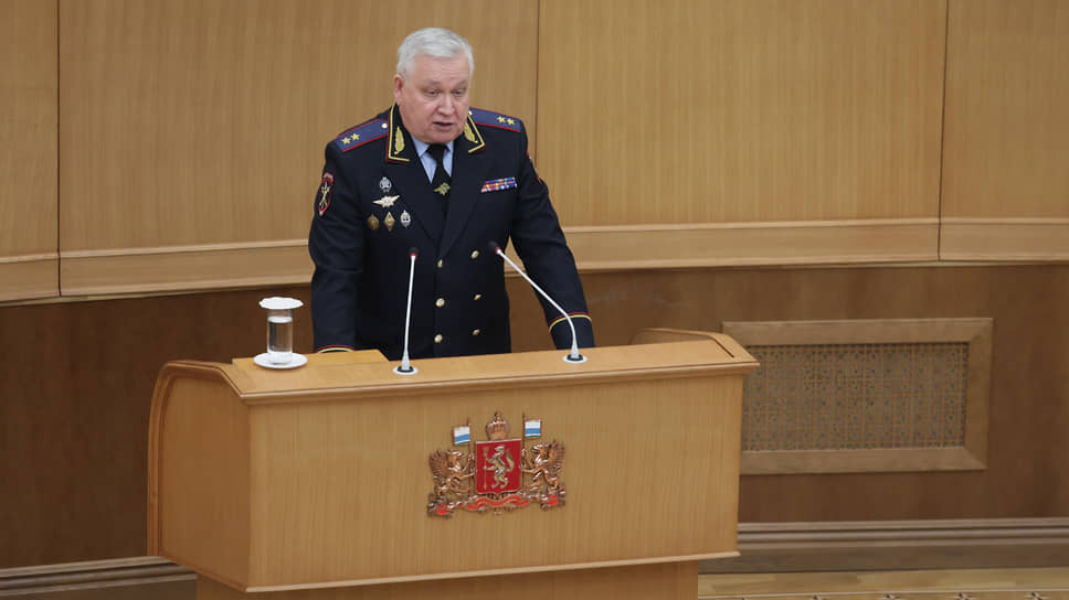 Начальник ГУ МВД по Свердловской области Александр Мешков 
