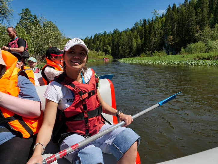 Туристы на Урале 